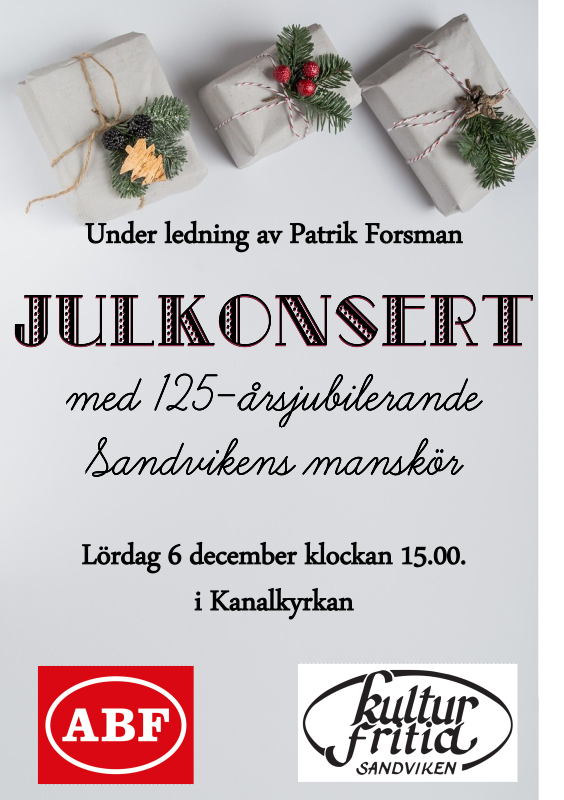 Julkonsert med Sandvikens Manskör